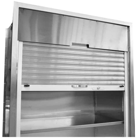 stainless steel roll up cabinet door|small roll up door 3x6.